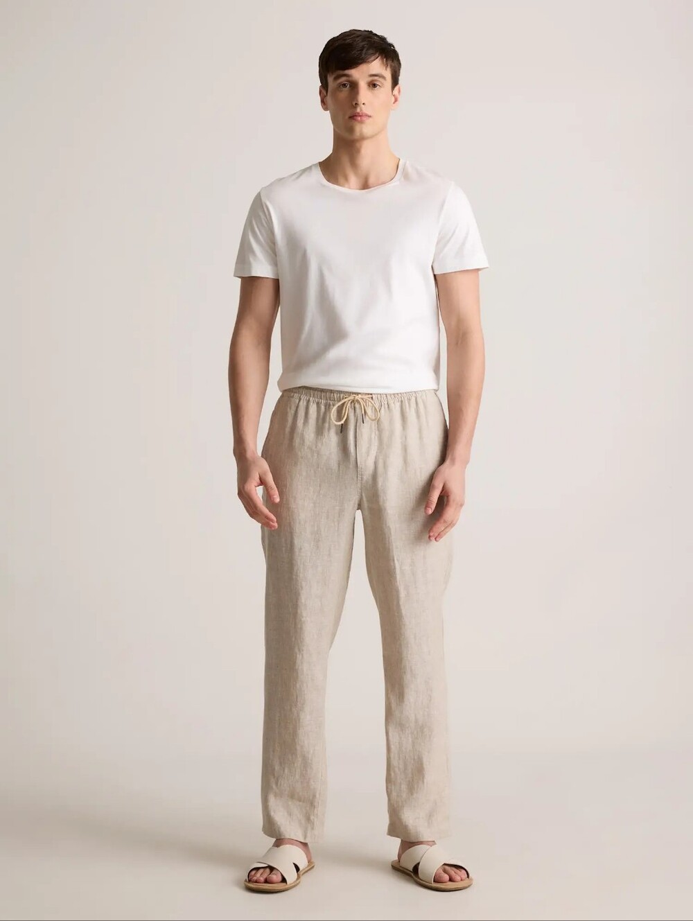 Quince 100% European Linen Drawstring Beach Pants Size M